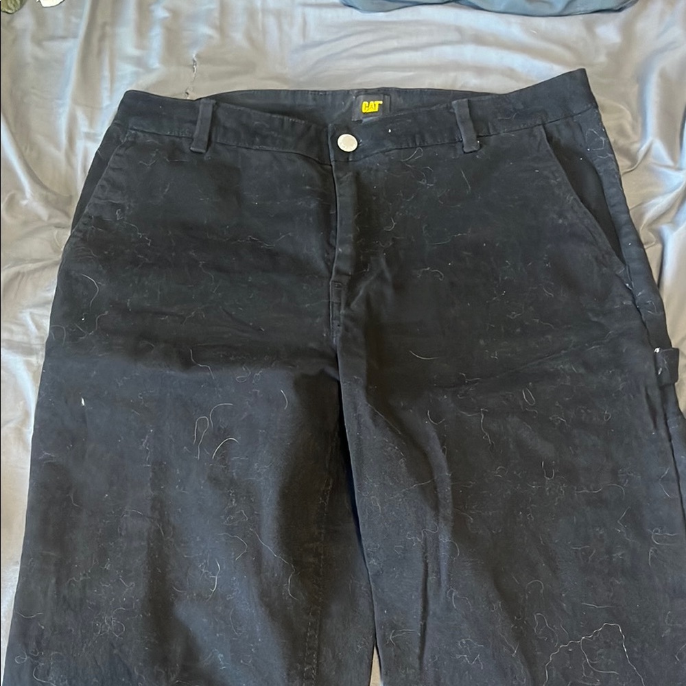 Caterpillar Black Cargo Pants with Classic Design